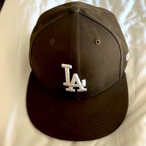 Brown LA Dodgers fitted ball cap